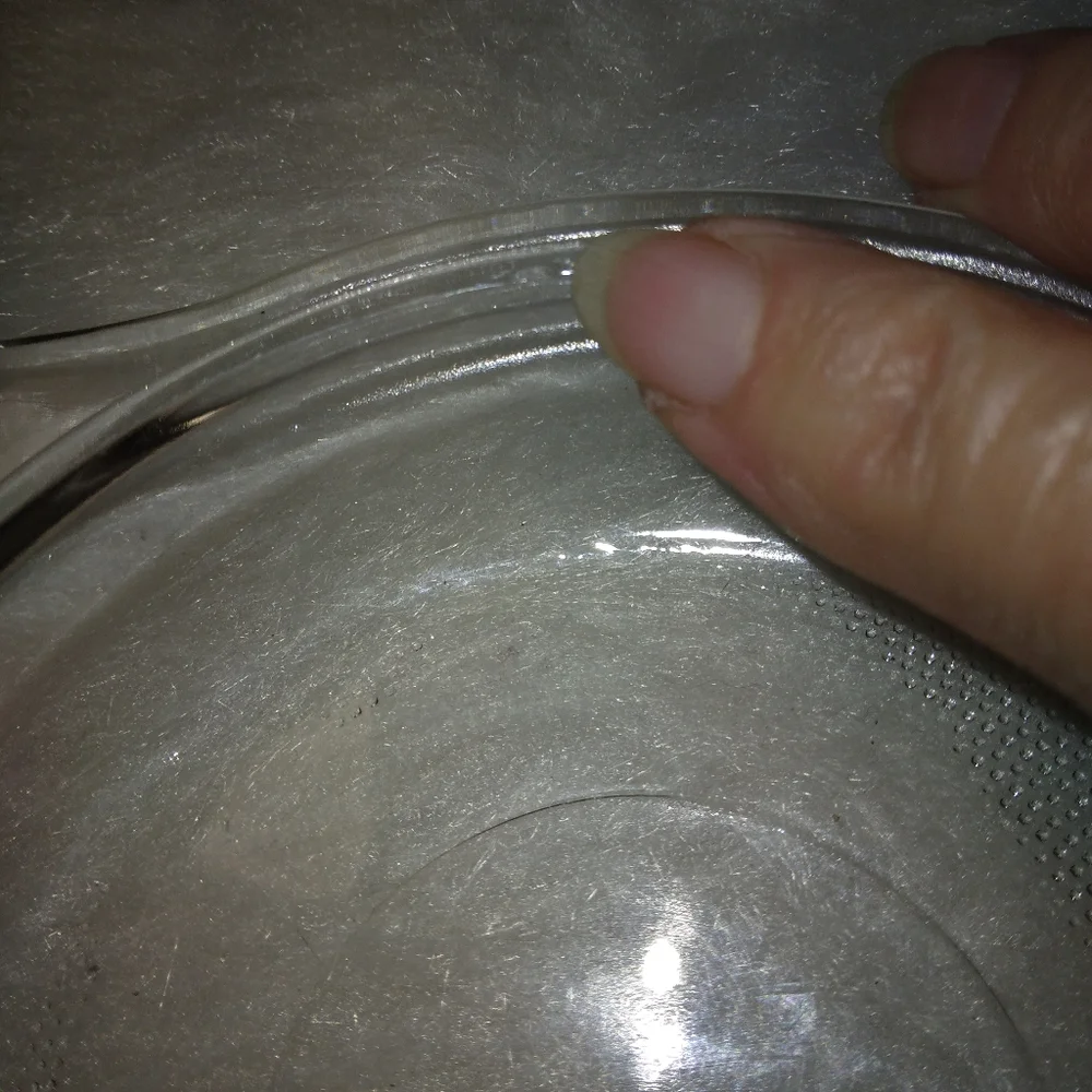 Small, replacement, casserole lid with tab handles